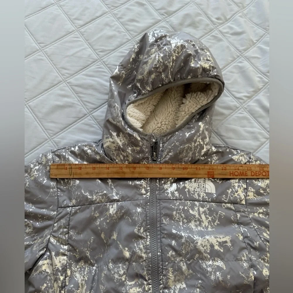 The North Face‎ Kids Reversible Metallic Gray Puffer Jacket
